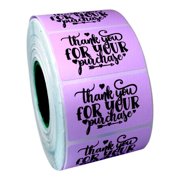 Thank you for your purchase sticker label for shops 2" | 8 Colors To Choose from - Picture 5 of 12